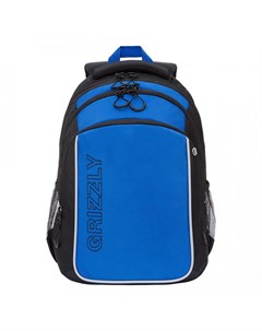 Рюкзак школьный RB 152 1 2 черный синий Grizzly