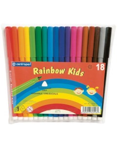 Набор фломастеров Rainbow Kids арт 214285 18 цв х 3 упак Centropen