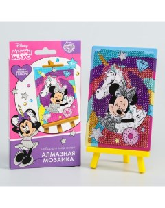 Алмазная мозаика для детей Минни и единорог Минни Маус Disney