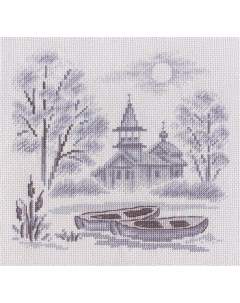Набор для вышивания крестиком Туман над рекой Panna
