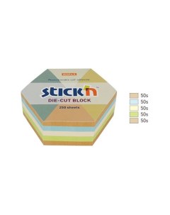 Упаковка блоков самоклеящихся 21828 61x70 250 л пастель крафт ассорти Stick`n