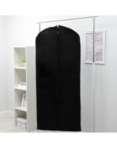 Чехол для одежды зимний 140 60 10 см спанбонд цвет черный Nobrand