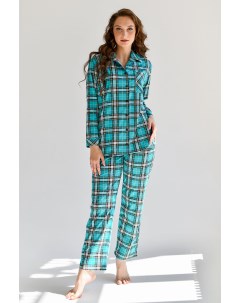 Жен пижама с брюками Комфорт Бирюзовый р 44 Оптима трикотаж