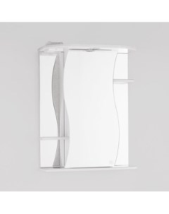 Зеркальный шкаф Лилия 55 с подсветкой белый ЛС 00000119 Style line