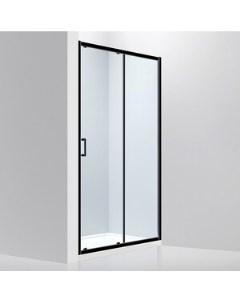 Душевая дверь Schwarzer Diamant 150х190 прозрачная черная AG30150B Abber