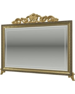 Зеркало Версаль ГВ 06К с короной цвет слоновая кость Мэри