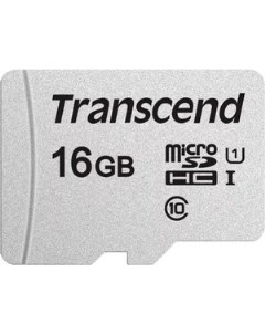 Флеш карта micro SDHC 16Gb Class 10 adapter Transcend