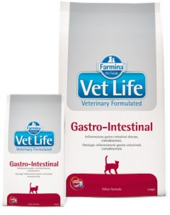 Сухой корм VET LIFE Feline Gastro Intestinal диета для кошек 2 кг Farmina