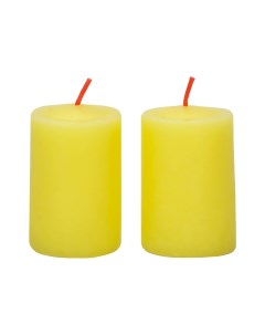 Набор свечей столбиков с ароматом ванили 2 шт 4х6 см 6 8 часов Chameleon