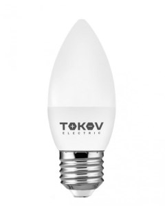 Лампа светодиодная TKE C37 E27 7 3K 7Вт С37 3000К Е27 176 264В Tokov electric