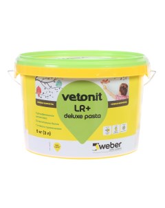 Шпаклёвка полимерная суперфинишная LR Deluxe pasta 5 кг Vetonit