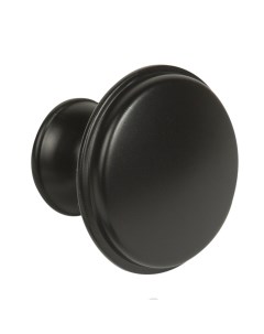 Ручка кнопка мебельная 169 21x28 мм цвет матовый черный Без бренда
