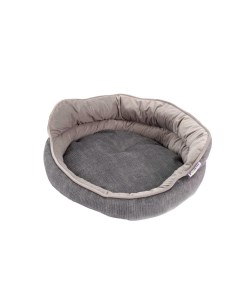 Лежак для животных Prestige Round 56x53х27см овальный серый Foxie