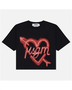 Женская футболка Neon Heart Print Msgm