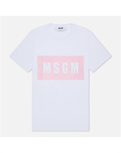 Женская футболка Box Logo Print Msgm