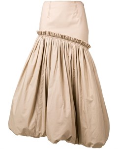 Loewe пышная асимметричная юбка нейтральные цвета Loewe