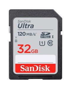Карта памяти SecureDigital 32Gb Ultra SDHC class 10 UHS 1 SDSDUN4 032G GN6IN Sandisk