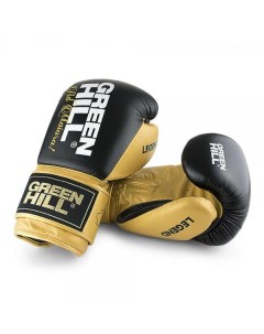 Боксерские перчатки legend Black Gold 16 OZ Green hill