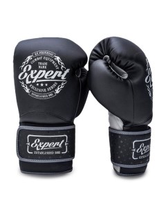 Гелевые боксерские перчатки Fight Expert Vintage Fusion Black 14 OZ Flamma