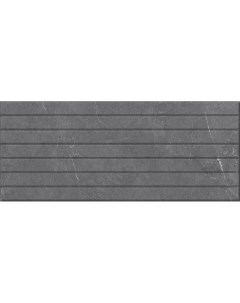 Настенная плитка Fiori Серый Рельеф 25x60 Global tile