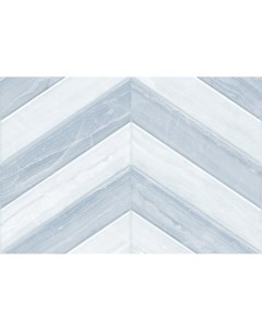 Настенная плитка Ars Голубой Шеврон 27x40 Global tile