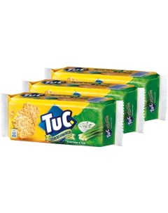 Крекер Tuc cо вкусом сметаны и лука 100г упаковка 3 шт Mondelez