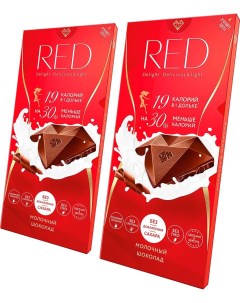 Шоколад Red Молочный 85г упаковка 2 шт Chocolette confectionary