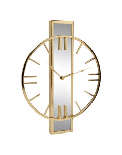 Часы настенные с зеркальной планкой золотые Garda decor