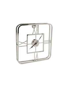Часы настенные металлические квадратные хром Garda decor