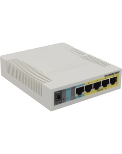 Коммутатор RouterBOARD 260GSP управляемый кол во портов 5x1 Гбит с кол во SFP uplink 1x1 Гбит с PoE  Mikrotik