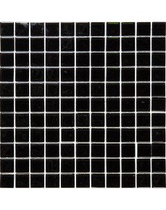 Мозаика Natural Color palette черная стеклянная 300х300х4 мм глянцевая Mir mosaic