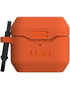 Чехол с карабином Standard Issue Silicone_001 Case для AirPods 3 Orange Uag