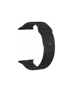 Ремешок силиконовый перфорированный для Apple Watch 40мм черный Nobrand