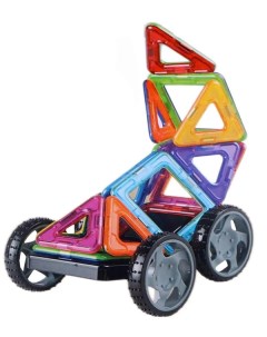 Конструктор магнитный Цветные магниты 16 деталей Playsmart