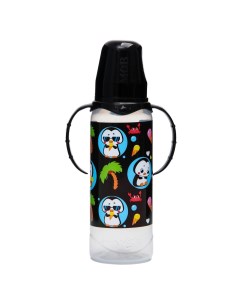 Бутылочка для кормления ТРЕНД Пингвин 250 мл цилиндр с ручками Mum&baby