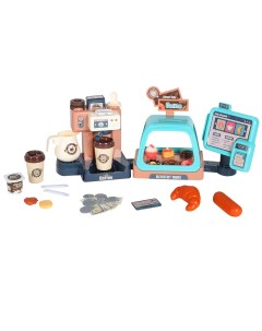 Игровой набор JIACHENG Супермаркет игрушечная касса кофемашина продукты JB0209124 Amore bello