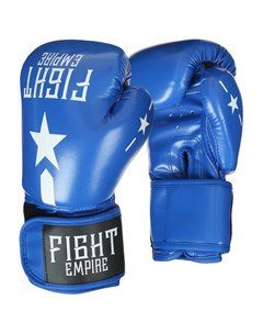 Перчатки боксёрские детские 8 унций цвет синий Fight empire
