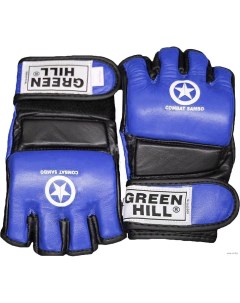 Перчатки для MMA Combat Sambo MMR 0027CS к з синие M Green hill