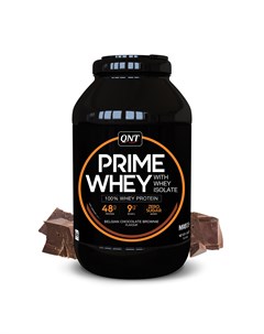 Протеин Prime Whey 2000гр вкус бельгийский шоколад брауни Qnt