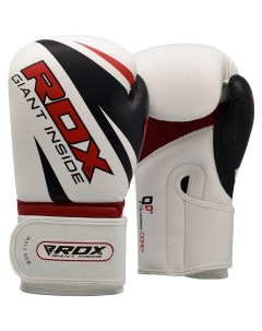 Боксерские перчатки Rex черные белые 12 унций Rdx