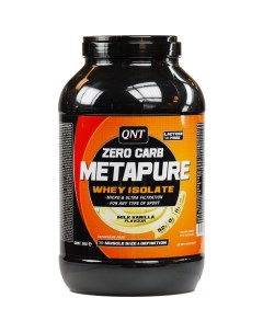 Протеин Metapure Zero Carb 2000 г milk vanilla Qnt