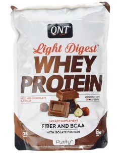Протеин Whey Protein Light Digest 500 г hazelnut chocolate Qnt