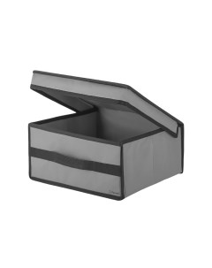 Коробка для хранения с крышкой Ордер Про 3015 серая Paxwell