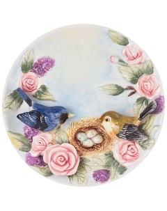 Тарелка декоративная Птицы на ветке 20 5х4см керамика 59 710_ Lefard