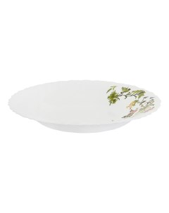 Тарелка для супов Dinova Saina Group Цветочный вальс d 23 см белая Dinova saina