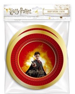Набор бумажных тарелок Harry Potter 180 мм 6 штук Nd play