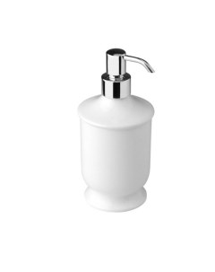 Дозатор для жидкого мыла On Shelf из керамики настольный цвет белый 6006CR Nicolazzi