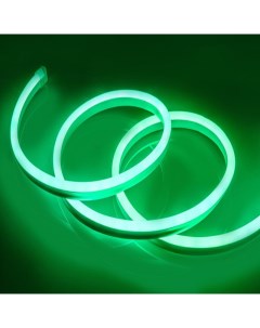 Неоновая светодиодная лента 1м 8х16мм 220V AC 120 LED m IP 67 гибкий неон зелен Dled