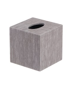 Коробка для салфеток Грейс серая квадратная 14 x 14 x 14 5 см Togas