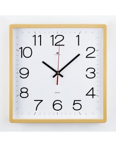 Часы Часы настенные серия Классика плавный ход 30 х 30 см бежевые Рубин